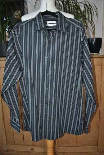 Mens van heusen striped black - van,
