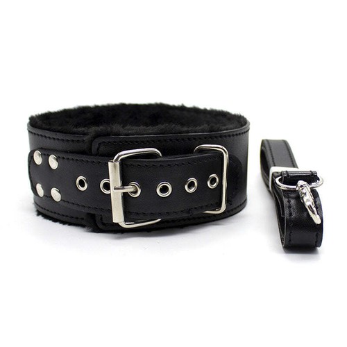 Black faux fur - black, lined