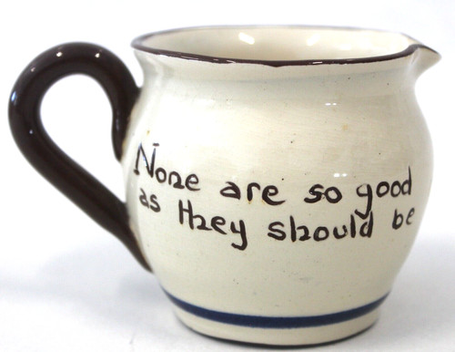 Vintage motto ware creamer - vintage,
