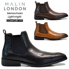 MENS MEMORY FOAM BROGUE CASUAL SMART CHELSEA DEALER ANKLE WORK SHOES BOOTS SIZE