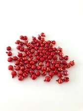 Pack of 100 Mini Red Jingle Bells Tiny Christmas Craft Bells