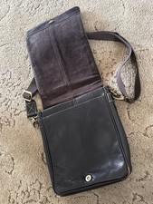 Visconti leather messenger bag