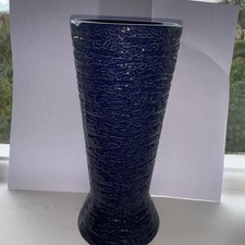 Mid Century Royal Norfolk Pottery Apollo 9 Blue Vase 1960’s