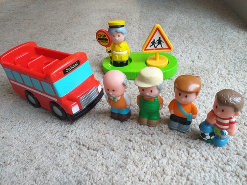 Happyland school bus set - happyland, &