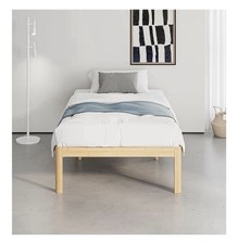 Bamboo Wood Single Bed Frame