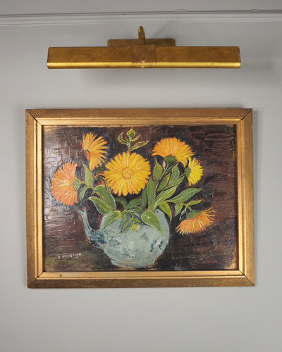 Vintage yellow flowers - vintage,