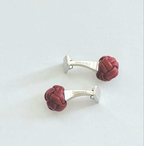 Hermes cufflinks bordeaux - cufflinks,
