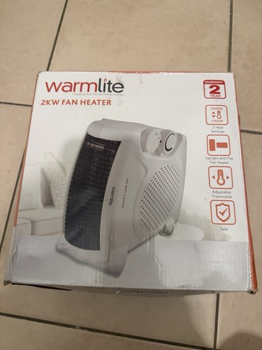 New warmlite 2kw fan heater - new,