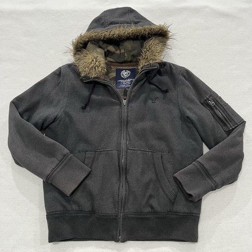 American eagle faux fur trim - american,