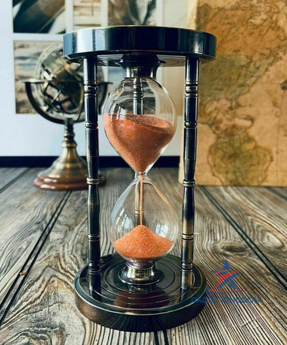 Sand timer hourglass brass - timer,