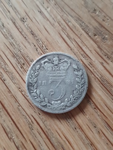 Rare 1881 silver threepence - 1881,