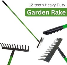 Heavy Duty Garden Rake with