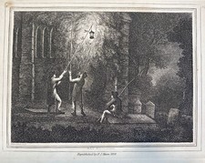 1834 Bat Fowling -Antique