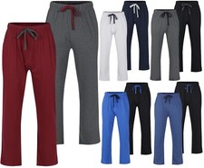 Mens 2 Pack Pyjama Bottoms With Pockets Sleep Night PJ Lounge Pants L to XXL New