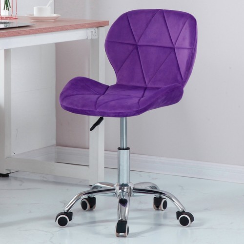 Cushioned velvet computer desk - cushioned,