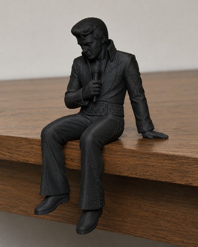Elvis presley seated ledge - presley,