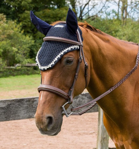 Equine couture fly bonnet with - couture,