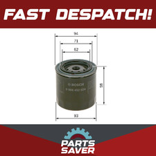 Oil Filter fits NISSAN 280ZX HGS130 2.8 79 to 83 L28E Bosch A5208W1106 Quality