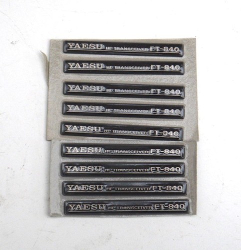Yaesu 840 name plate - name,
