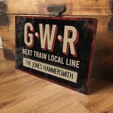 Personalised GWR Metal Train