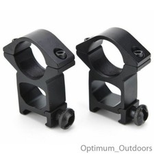 QD Hi Profile Scope Mounts 25mm 1" Rings / 20mm Weaver Picatinny Gun Rifle Rail 