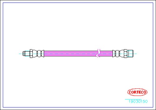 19030150 corteco brake - 19030150, hose