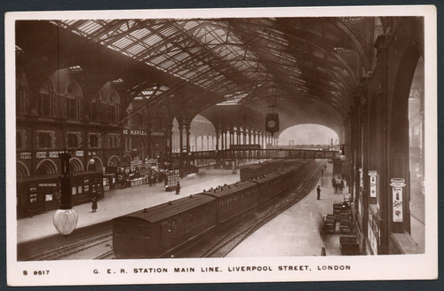 Postcard london railway - postcard,