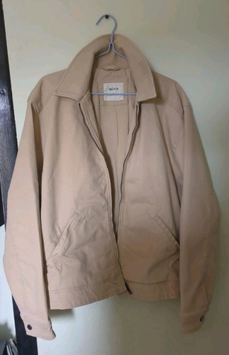 Hollister beige zip worker - hollister,