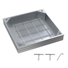 Recessed Manhole Cover 40 x 40 x 6 cm, Block Paving Invisible Aluminium alloy