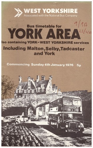 West yorkshire bus timetable - west,