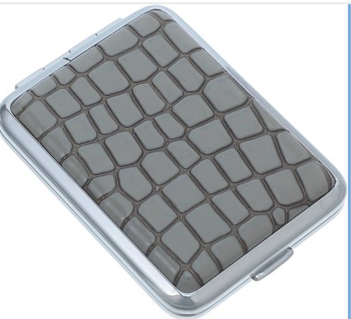Black reptile skin - black,