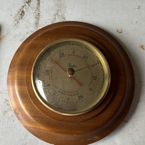Taylor wall barometer - wall, wooden