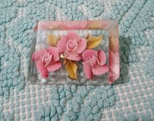 Vintage Reverse Carved Lucite