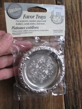 NEW Wilton Favor Trays Silver