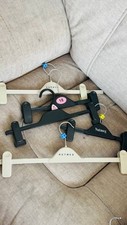 5 Clothes Hangers  - Skirt/Trouser Hangers with Clips - No Damage!