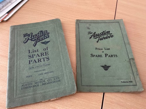 1933 austin spare parts - 1933,