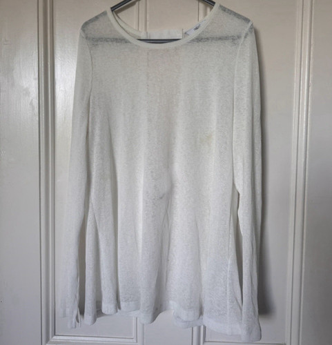 Next white cotton knit - knit, round