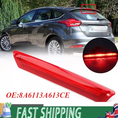 Red rear high - level, brake