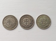 Three x King George VI  Silver