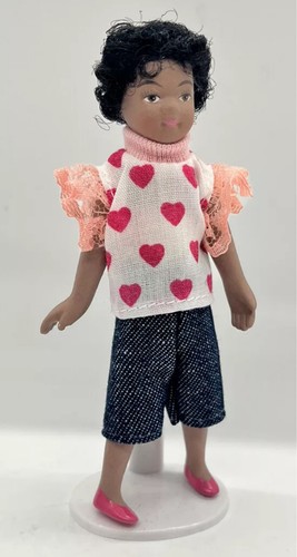 Dolls house girl black - , hair