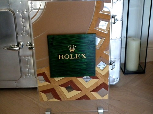 Genuine glass rolex stand - genuine,