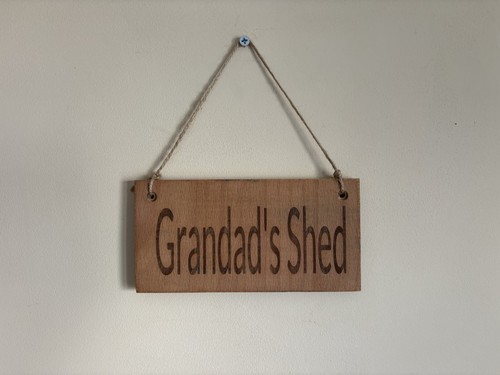 Personalised shed wooden sign - personalised,