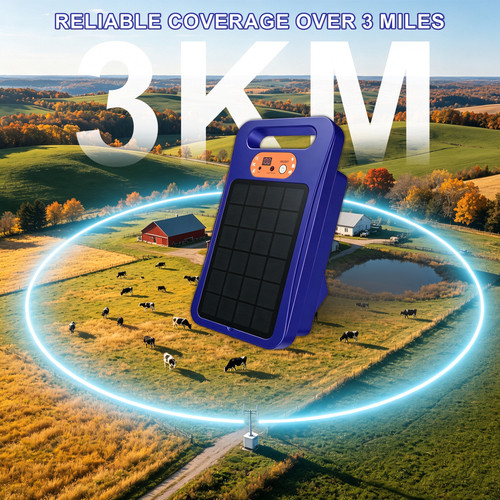 Solar powered electric fence - solar,