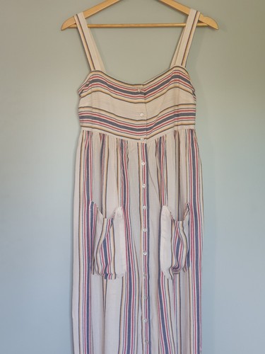 Zara striped midi dress - midi, s