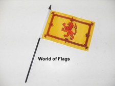 LION RAMPANT FLAG 6" x 4"