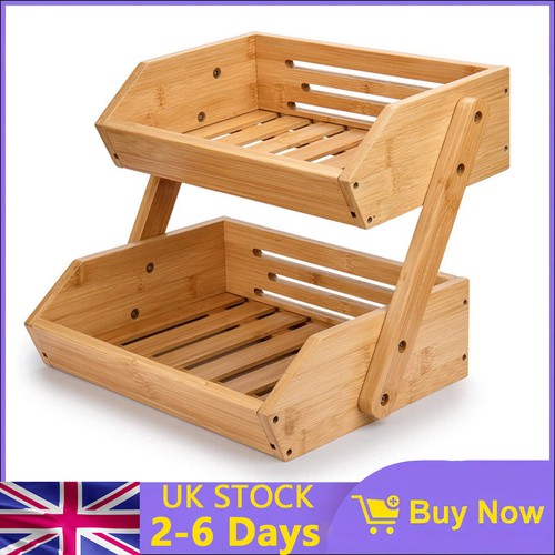 Tier bamboo kitchen fruit - kitchen,