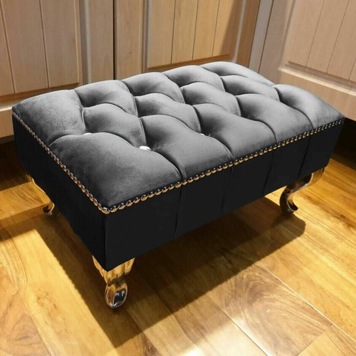 Footstool pouffe chesterfield - pouffe,
