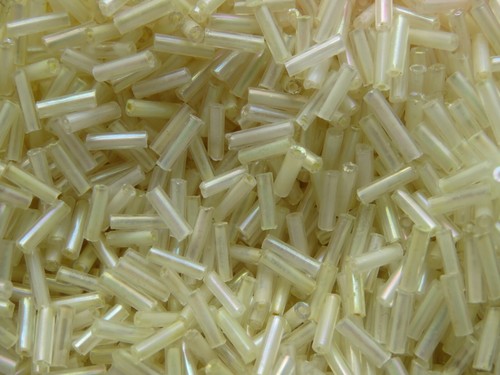 80g bugle beads silver - of,