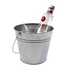 Galvanised Bucket for Drinks, Ice, or Flower Display - 220mm Dia. (ZB1)