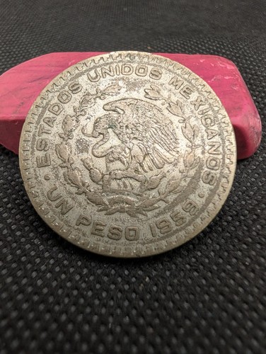 1959 mexican peso - mexican, silver